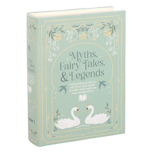 Boîte de Rangement Livre Vintage Vert Pastel – Collection The Book Club