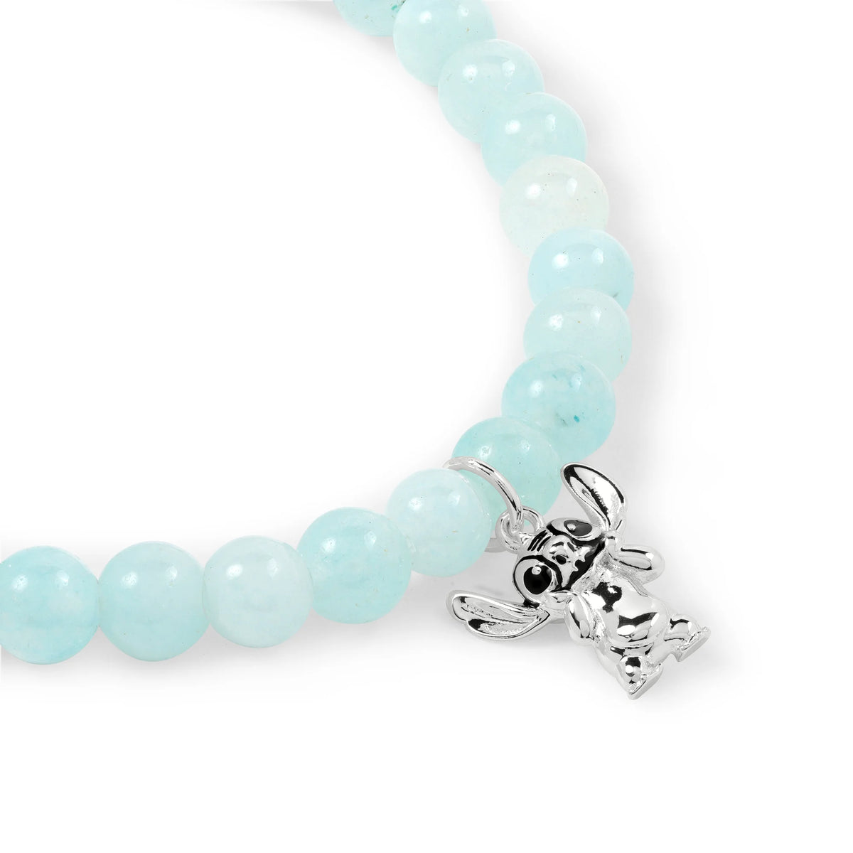 Bracelet Disney – Perles bleues et pendentif Stitch