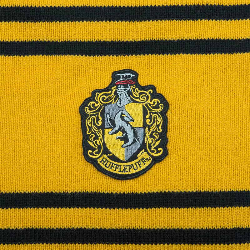 Écharpe Deluxe Poufsouffle Harry Potter – Écharpe longue adulte jaune et noire – Édition luxe officielle