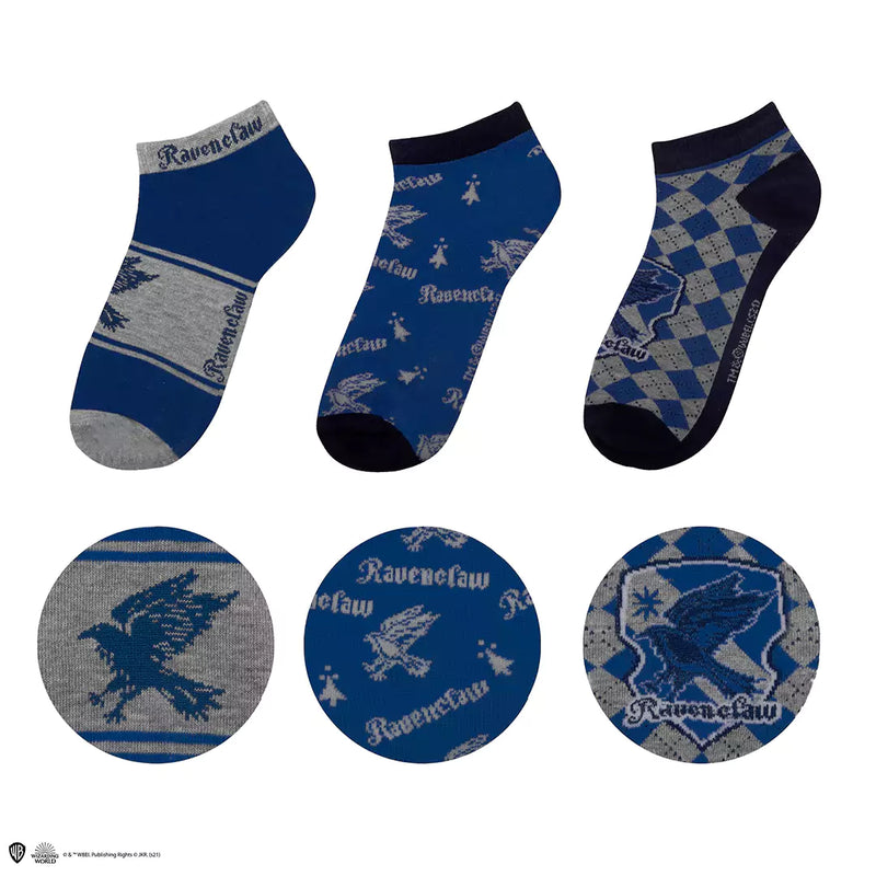 Chaussettes Harry Potter – Lot de 3 paires Serdaigle – Taille 35/45