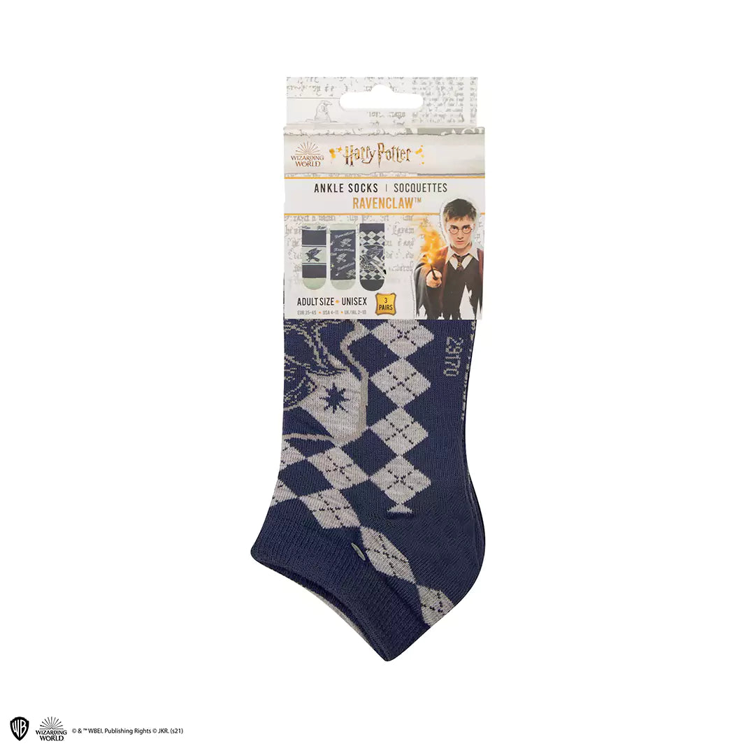 Chaussettes Harry Potter – Lot de 3 paires Serdaigle – Taille 35/45