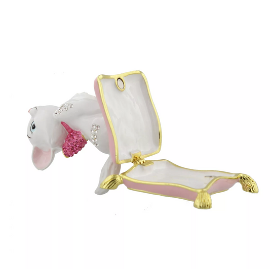 Boîte à bijoux Marie – Les Aristochats – Émaillée avec strass