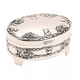 Boîte en métal style Belle et la Bête – Roses sculptées