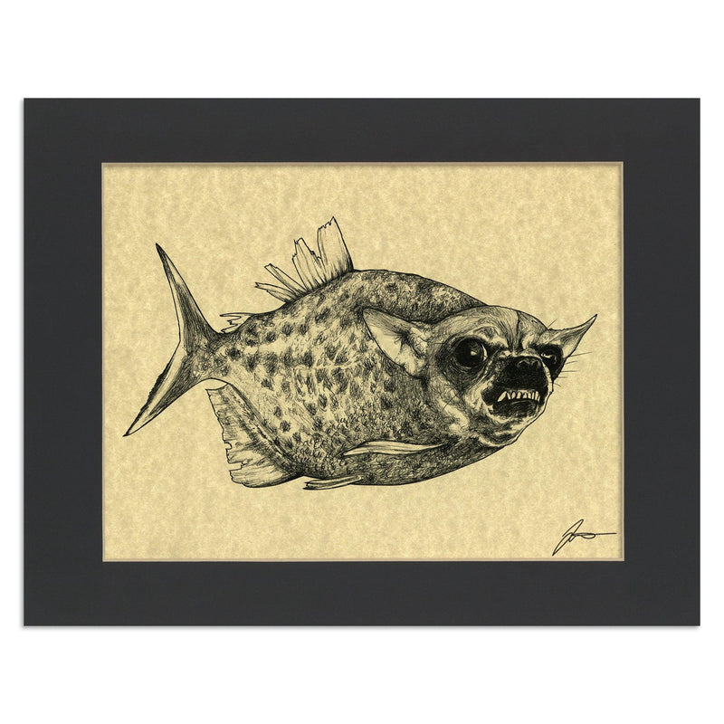 Illustration Chimère Piranha Chihuahua – Œuvre signée Whatif Creations