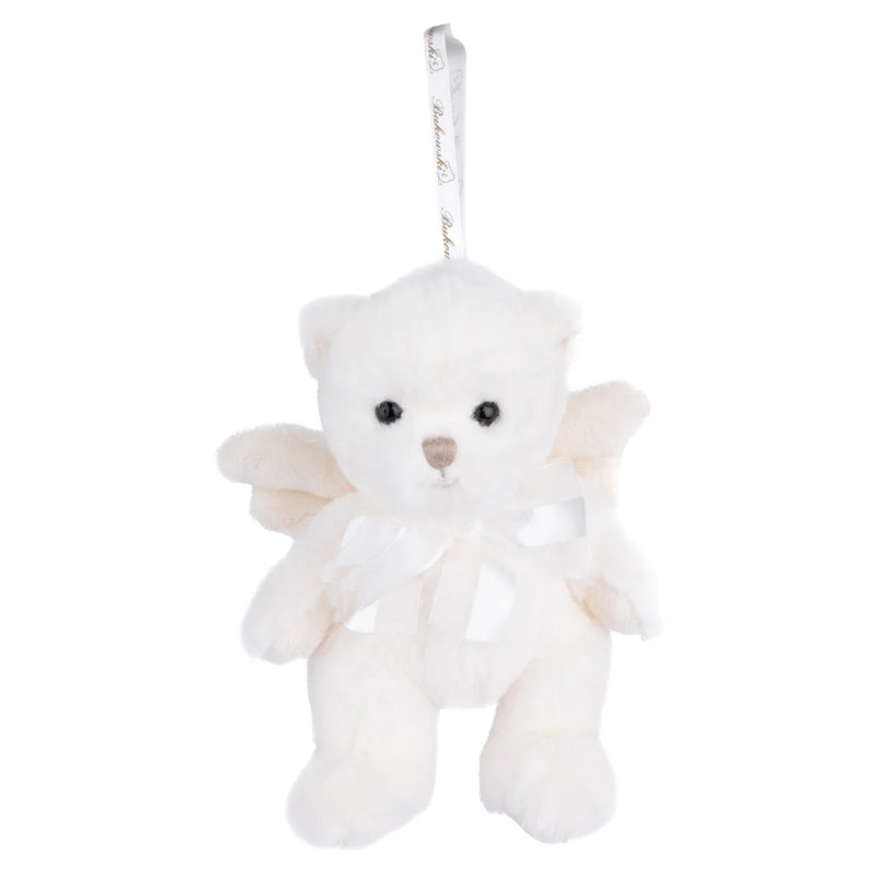 Peluche Bukowski Dillon ange – ourson crème avec ailes et nœud