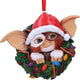 Décoration de Noël Gremlins – Gizmo avec couronne lumineuse et bonnet de Père Noël