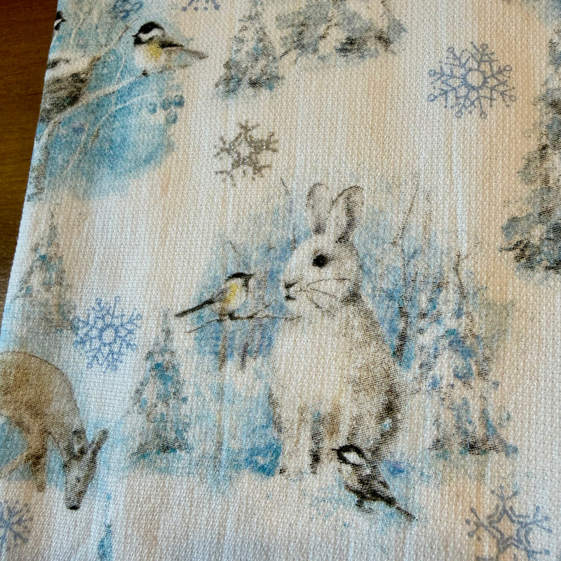 Essuie-éponge torchon Animaux de l'Hiver – 100 % coton