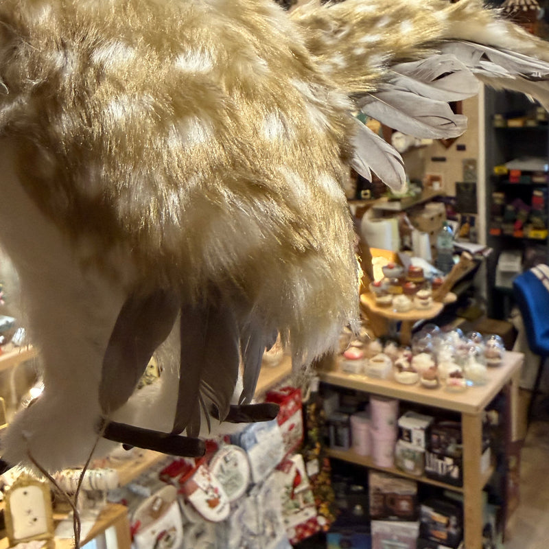 Chouette décorative à suspendre – Ailes déployées 58 cm