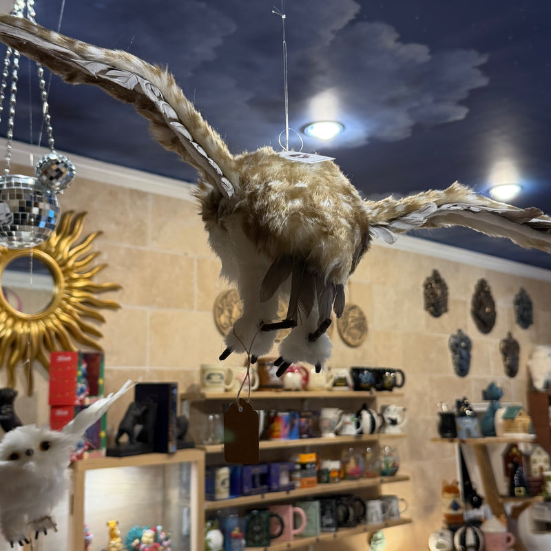 Chouette décorative à suspendre – Ailes déployées 58 cm