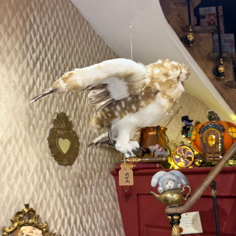 Chouette décorative à suspendre – Ailes déployées 58 cm