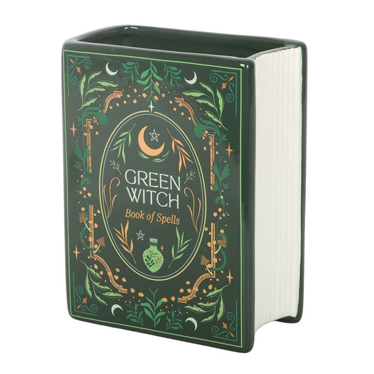 Vase Livre « Green Witch – Book of Spells » – Décoration Mystique