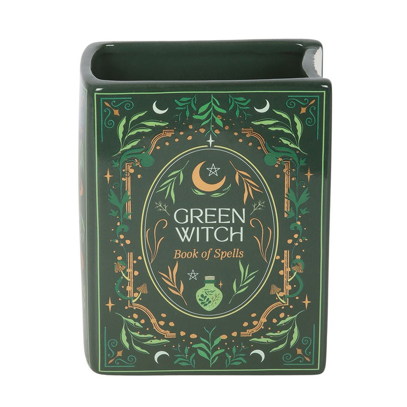 Vase Livre « Green Witch – Book of Spells » – Décoration Mystique