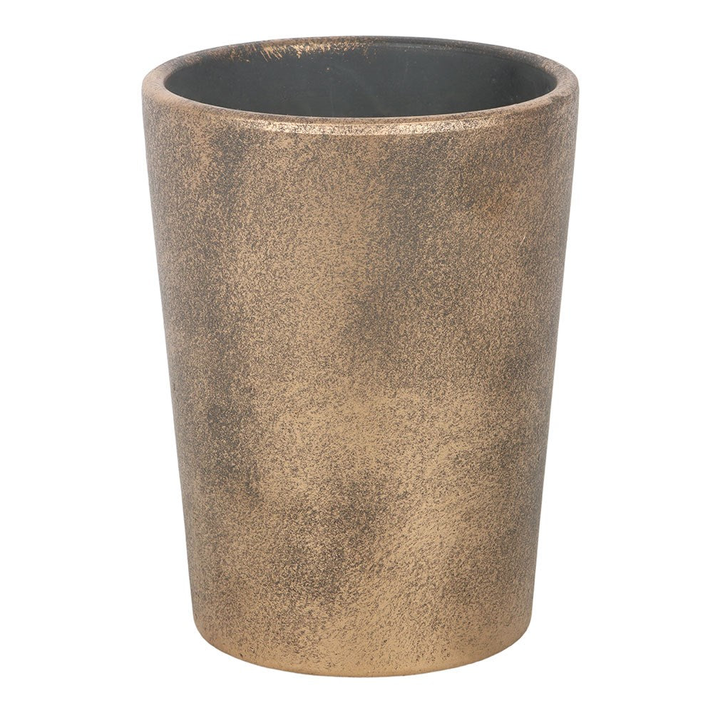 Pot de Fleurs « Garden Witch » en Terre Cuite Effet Bronze – Cache-Pot Sorcière du Jardin