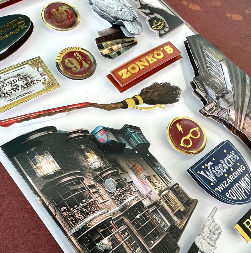 HARRY POTTER-Stickers Diagon Alley en 3D