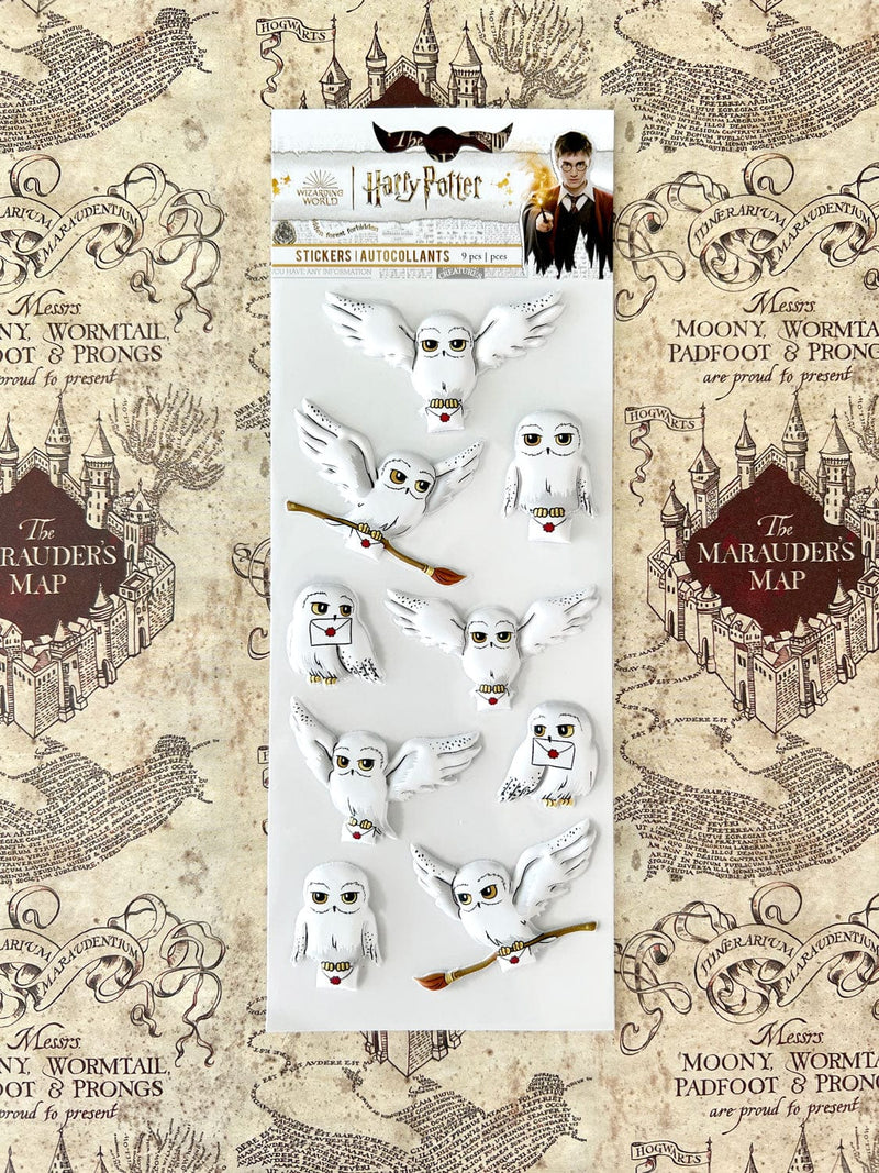 HARRY POTTER-Stickers Hedwige en volume