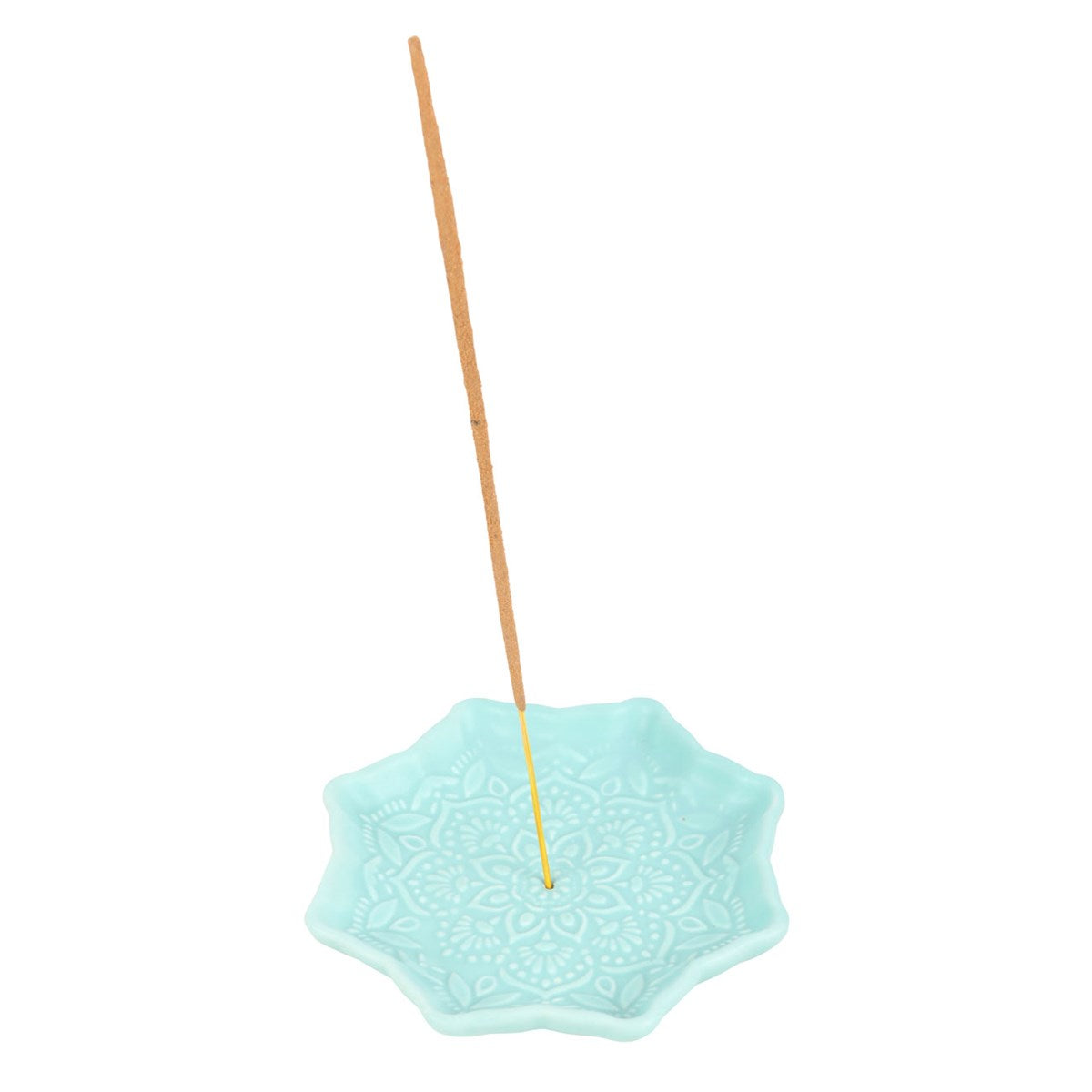 Porte-encens mandala bleu – Céramique