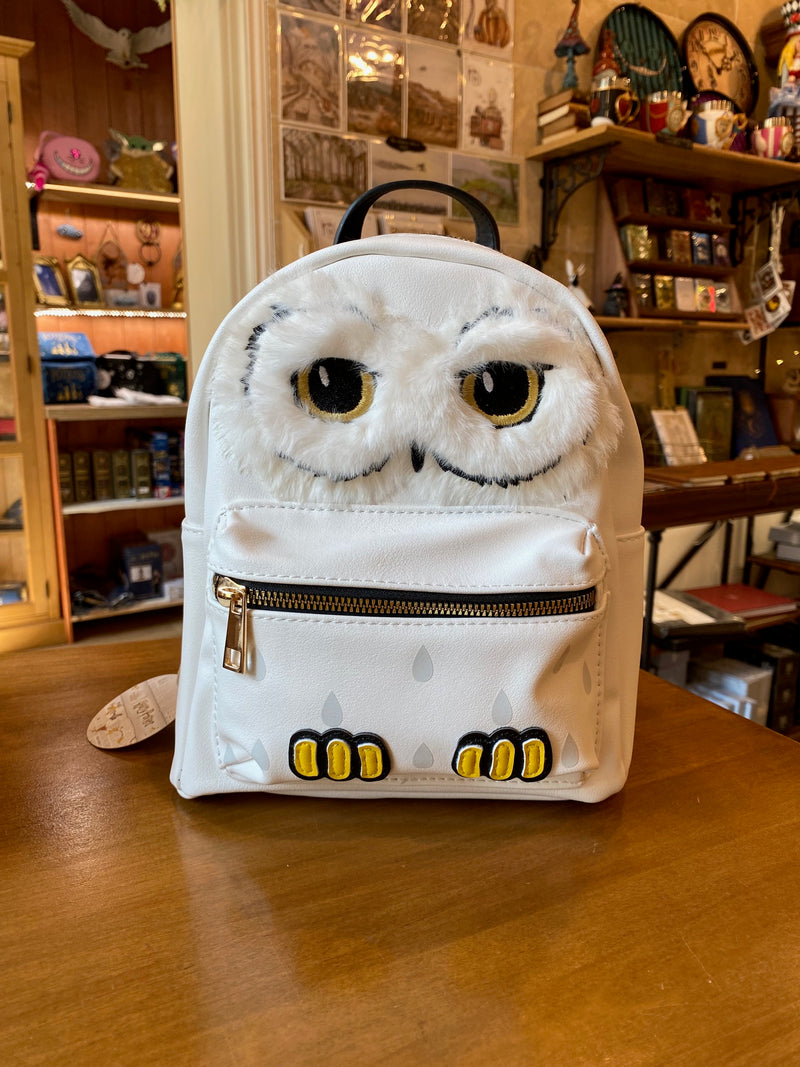 Mini sac à dos Harry Potter – Hedwige – Yeux brodés et effet peluche