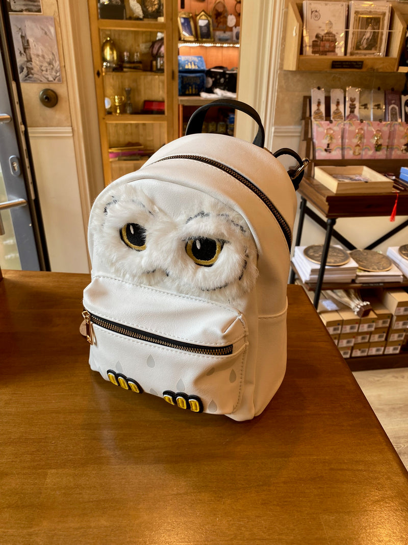 Mini sac à dos Harry Potter – Hedwige – Yeux brodés et effet peluche