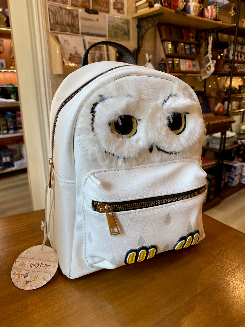 Mini sac à dos Harry Potter – Hedwige – Yeux brodés et effet peluche