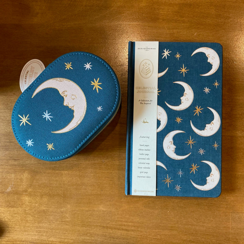 Carnet Relié Designworks Ink – Thème Lune & Étoiles