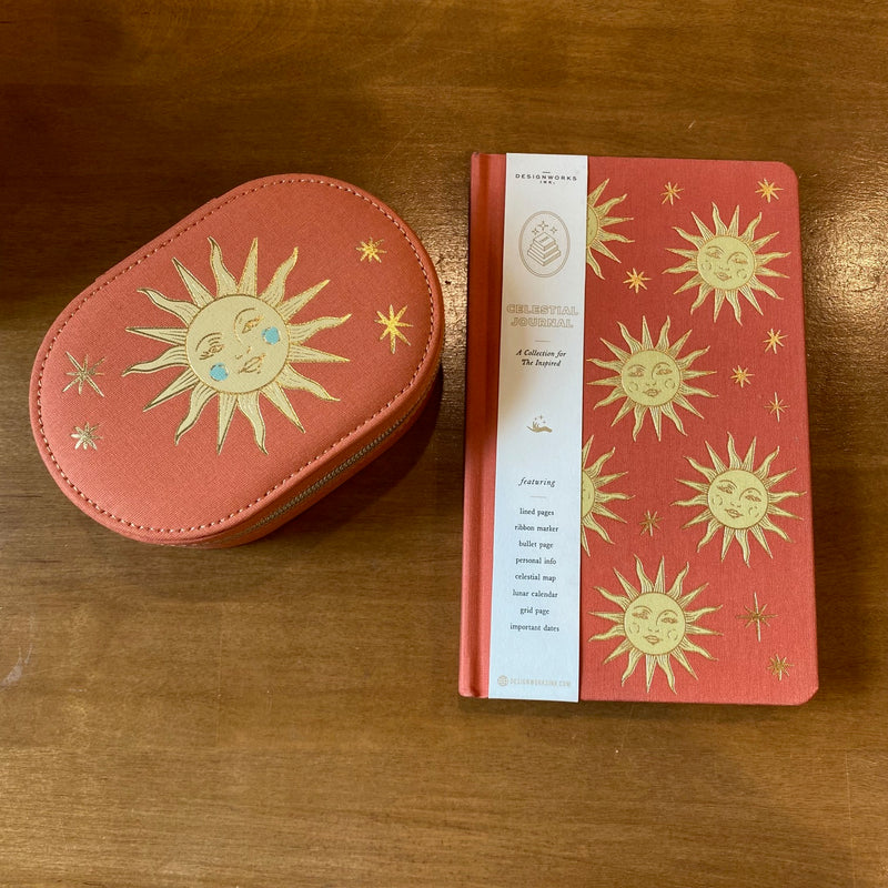 Carnet relié tissu - Terracotta Sun - Designworks ink