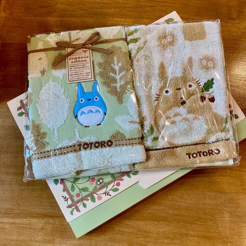 Coffret Cadeau Serviettes Totoro Automne – Studio Ghibli – 2 tailles