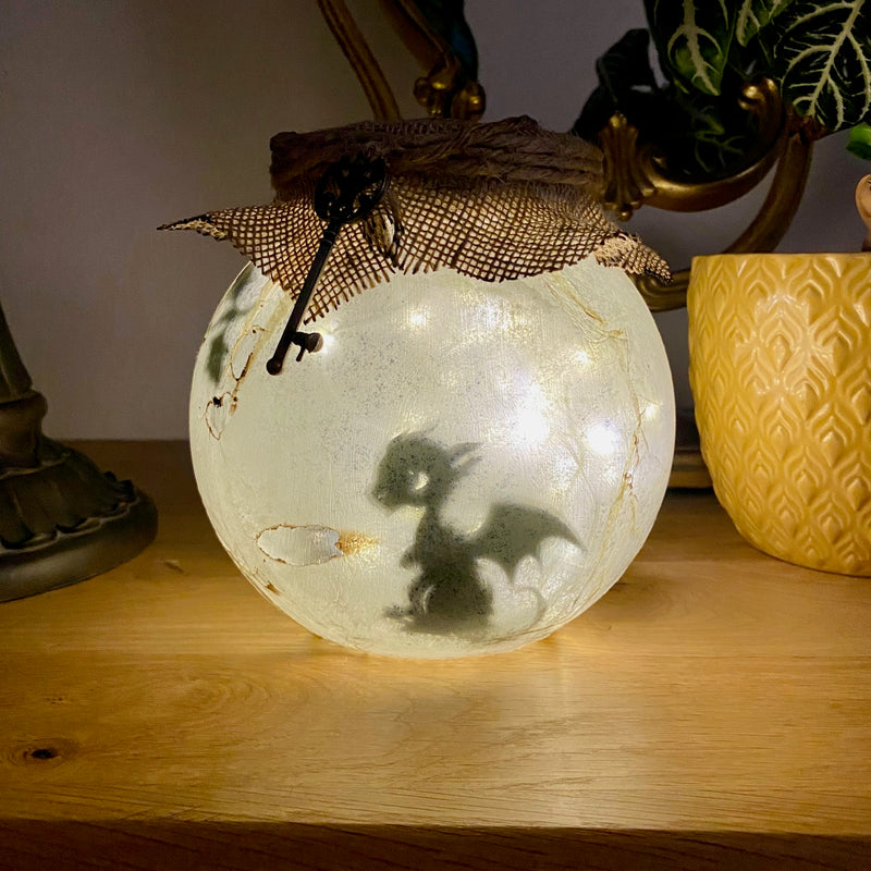 Lanterne artisanale ronde - Dragon