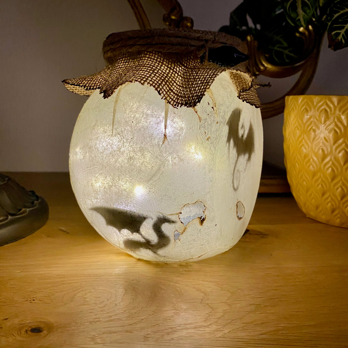 Lanterne artisanale ronde - Dragon