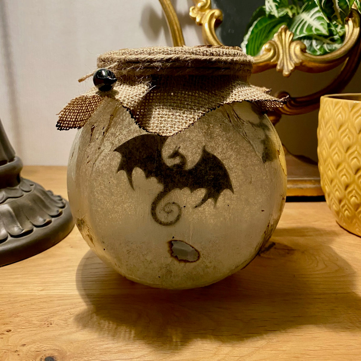 Lanterne artisanale ronde - Dragon