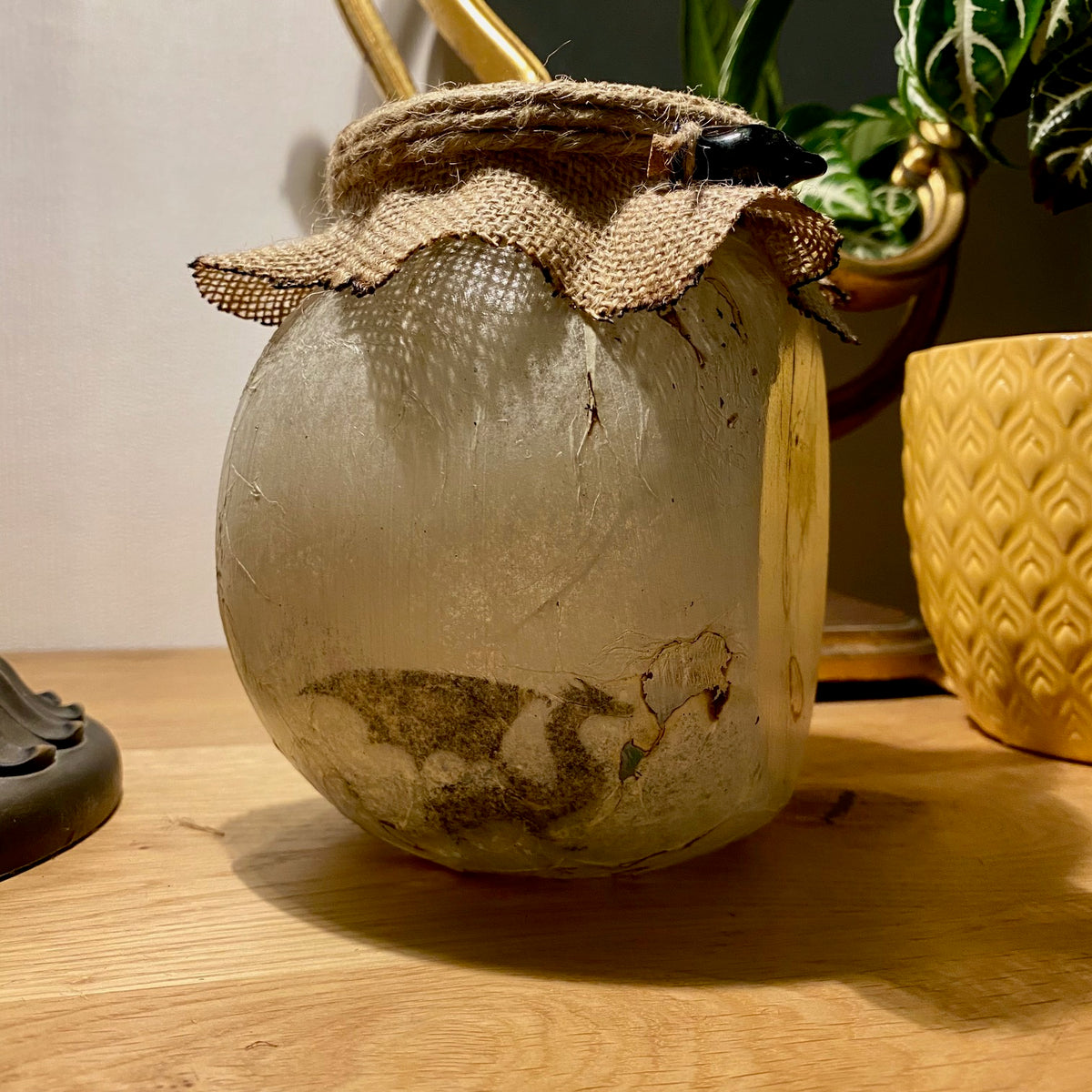 Lanterne artisanale ronde - Dragon