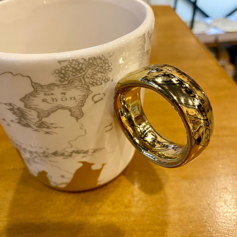 Mug Le Seigneur des Anneaux – La Communauté de l’Anneau – Anse 3D Anneau Unique