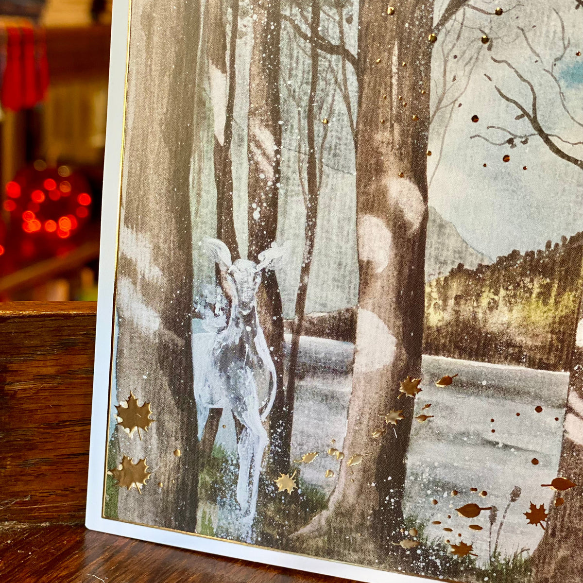 Illustration A5 Château de magie & biche vaporeuse – Univers féerique