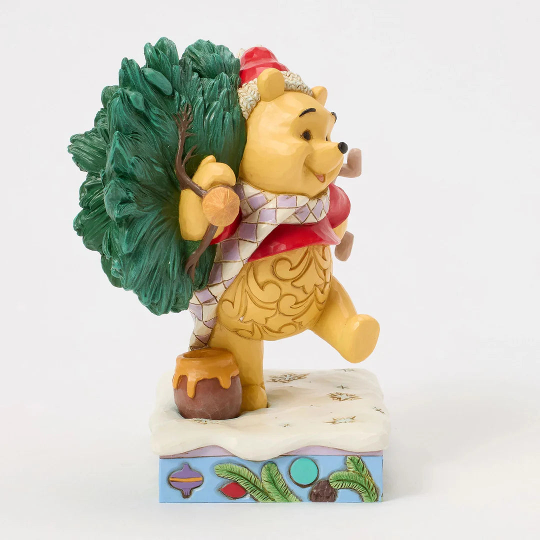 Figurine Disney Winnie l’Ourson & Porcinet de Noël – Collection Jim Shore