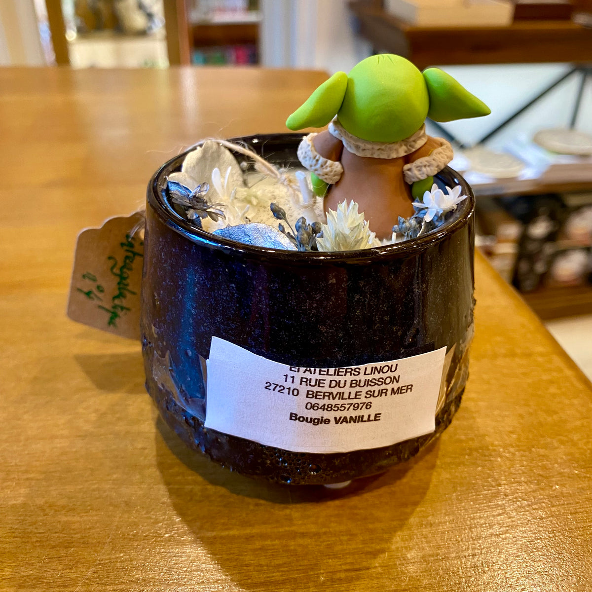 Bougie artisanale - Specimen intergalactique N°4 - VANILLE - Pièce unique