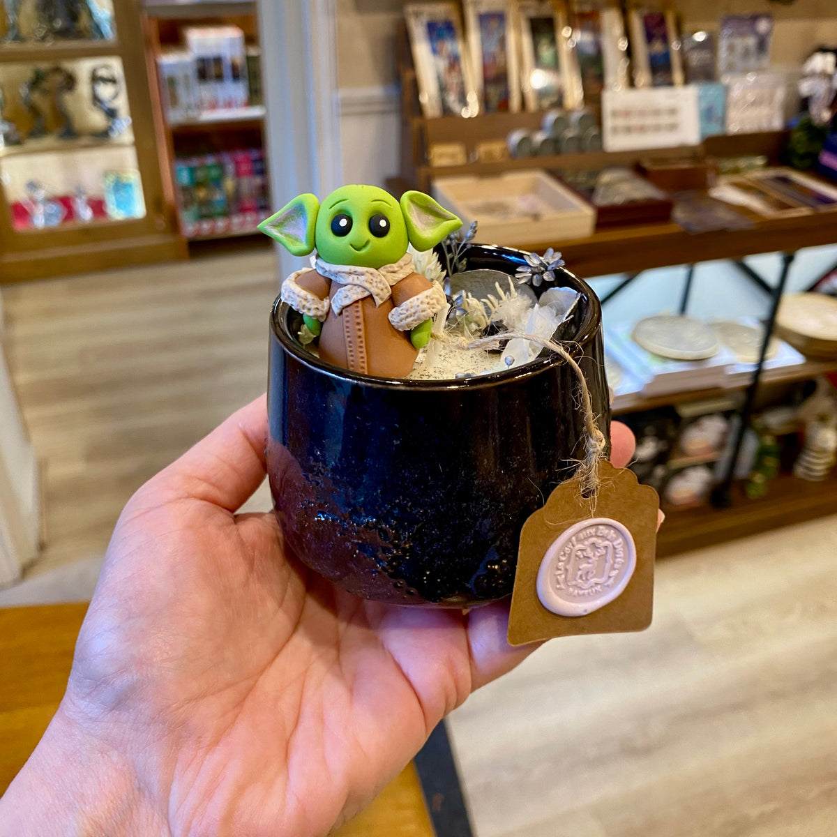 Bougie artisanale - Specimen intergalactique N°4 - VANILLE - Pièce unique