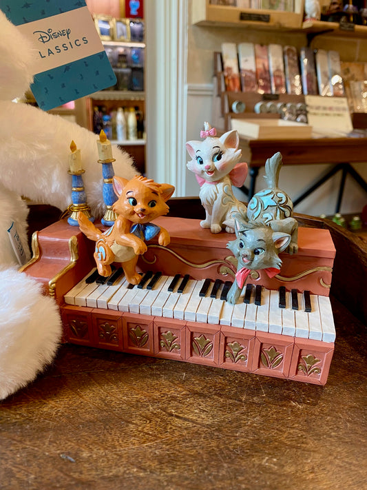 Figurine Disney Traditions – Les Aristochats au piano – Jim Shore