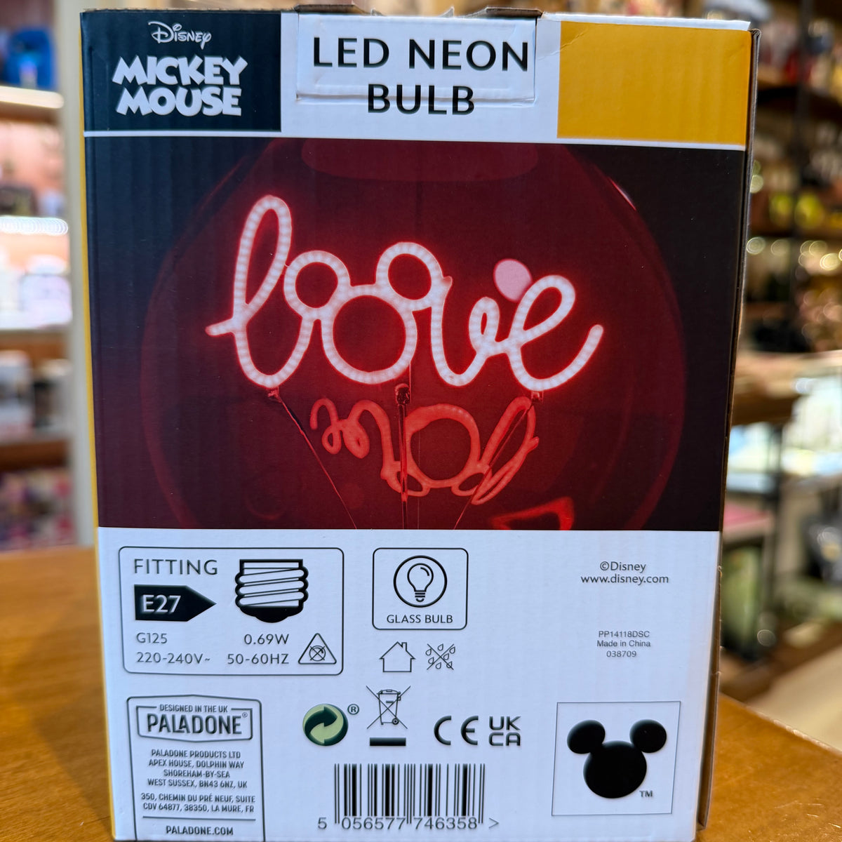 Ampoule LED Néon Mickey Love Disney