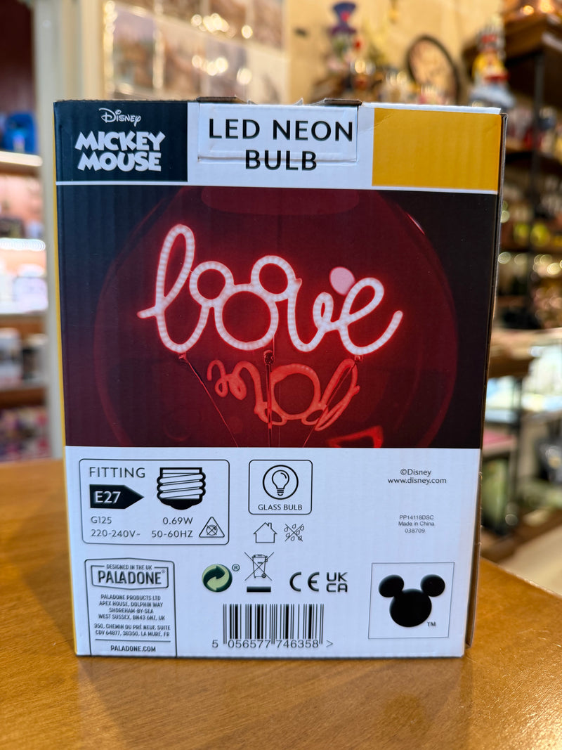 Ampoule LED Néon Mickey Love Disney