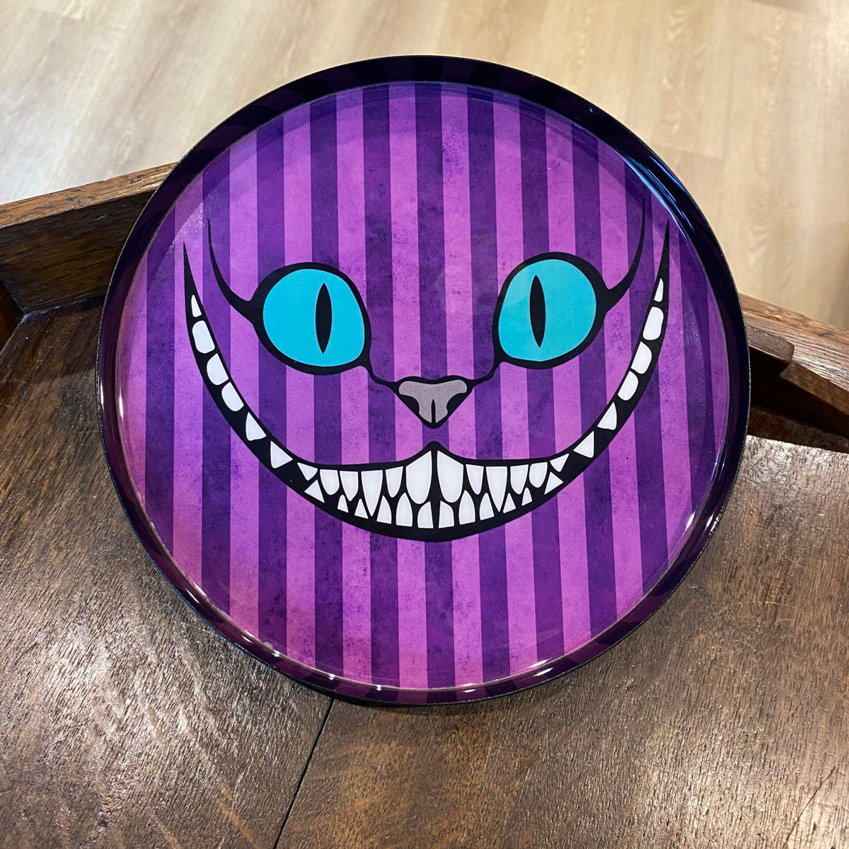 Plateau en métal Chat du Cheshire – Alice au Pays des Merveilles – 20 cm