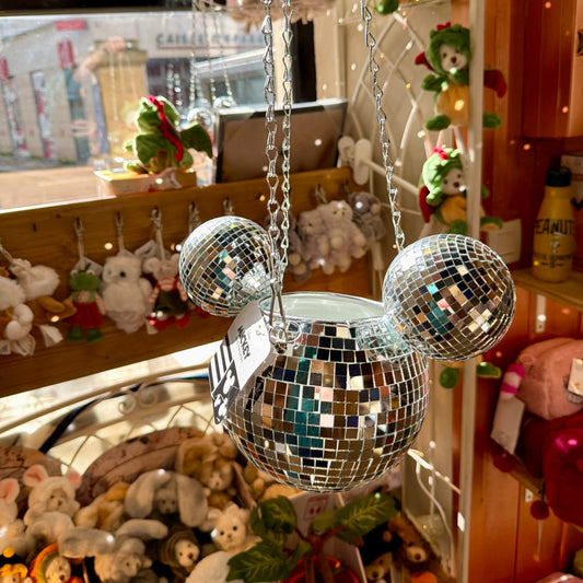 Pot de Fleur Suspendu Mickey Boule à Facettes - 2 tailles