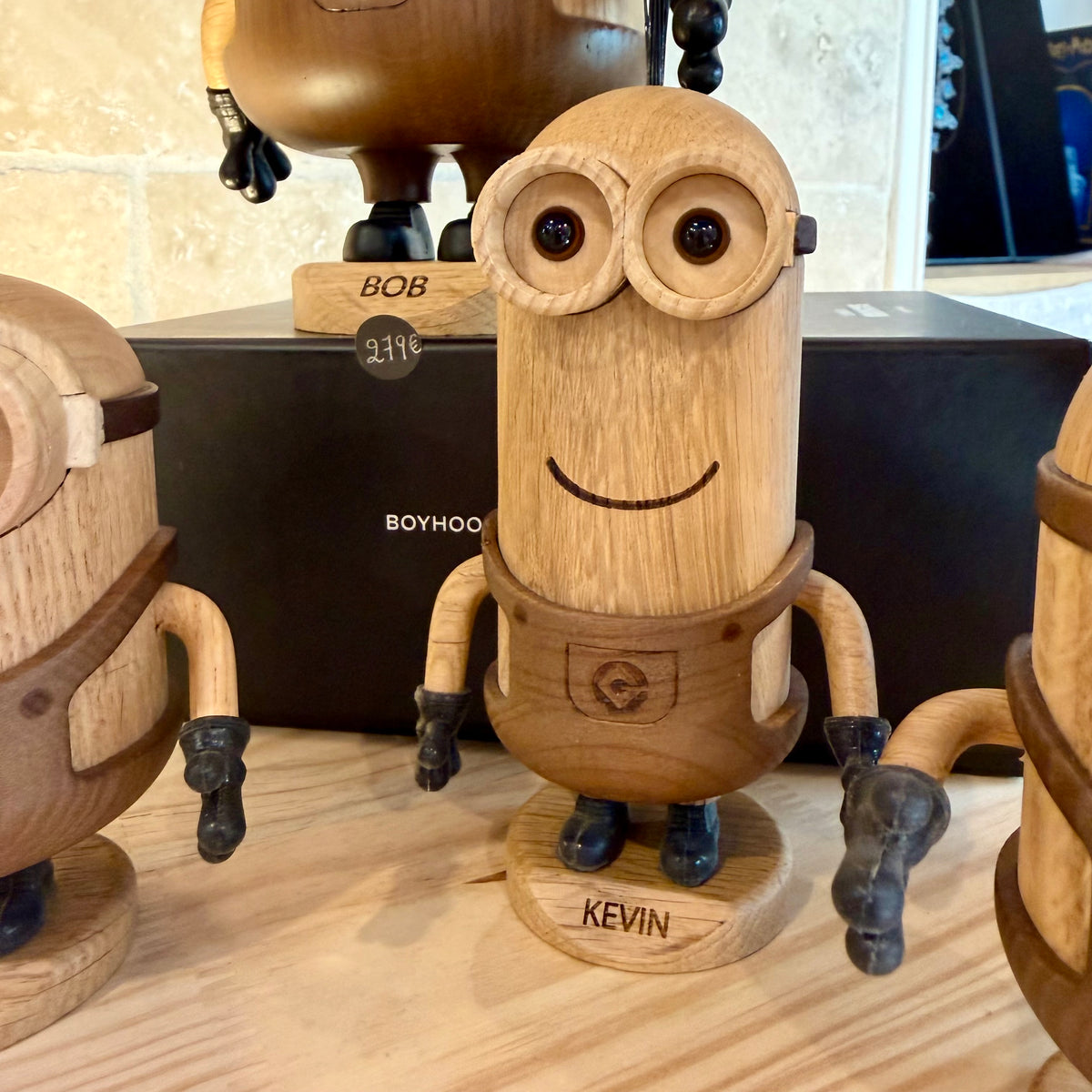 Figurine Kevin Minions en bois PETIT MODELE - Boyhood
