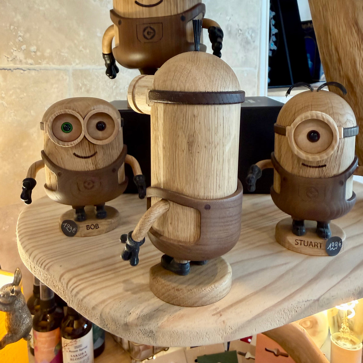 Figurine Kevin Minions en bois PETIT MODELE - Boyhood