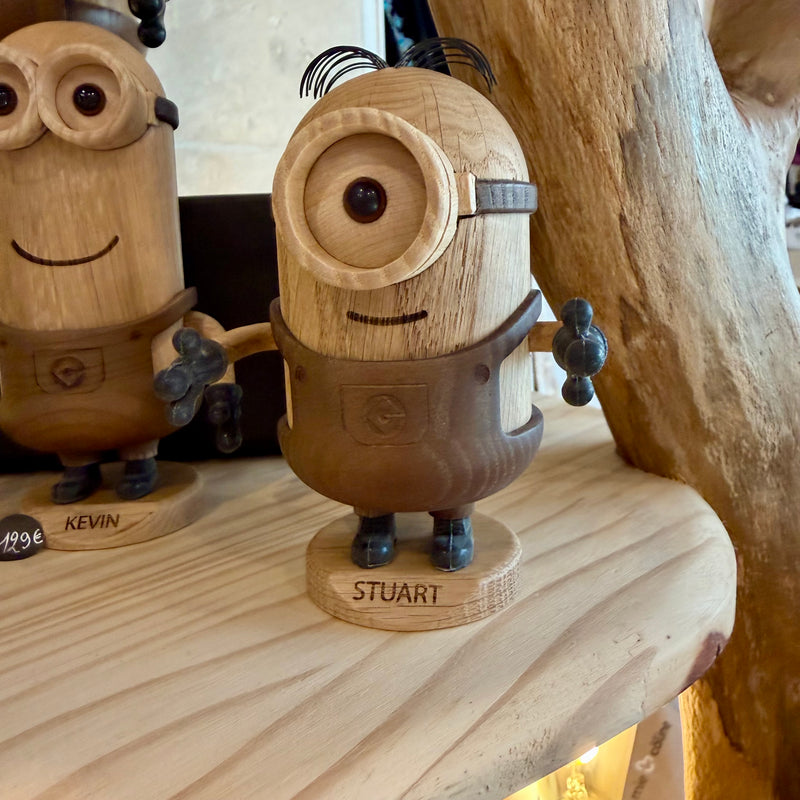 Figurine Stuart Minions en bois PETIT MODELE - Boyhood