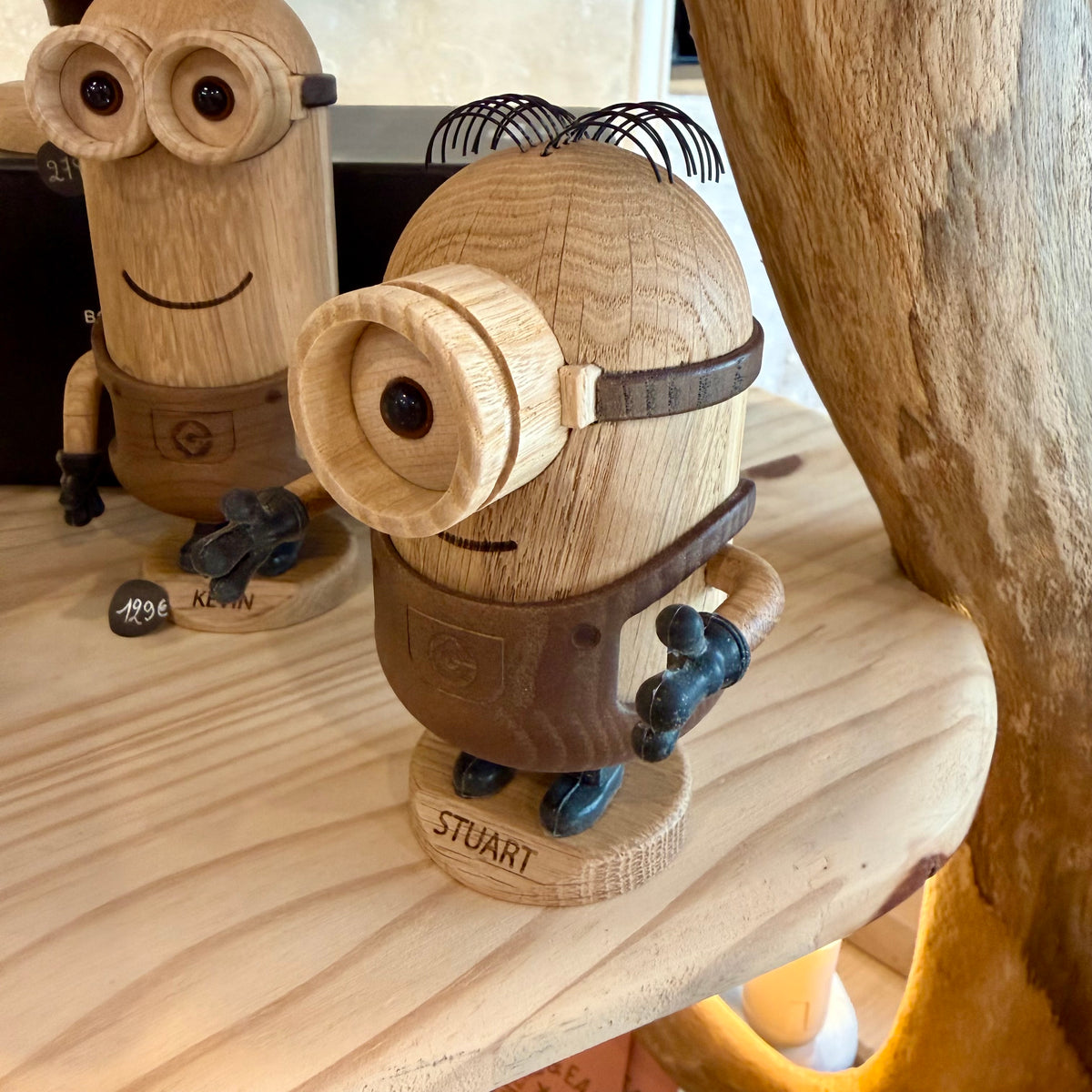 Figurine Stuart Minions en bois PETIT MODELE - Boyhood
