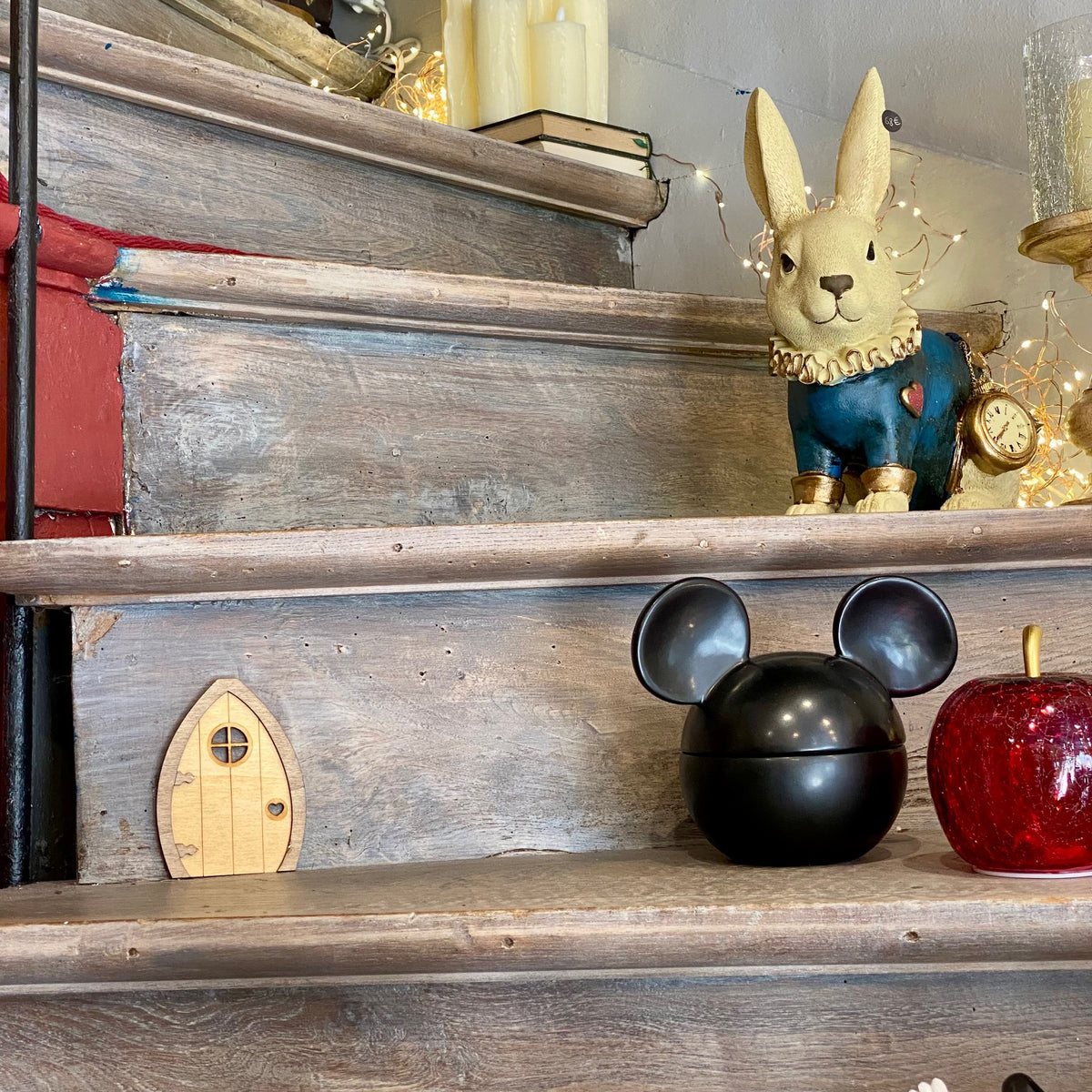 Porte magique en bois – Mini porte de fée ou de souris – Fabriquée en France