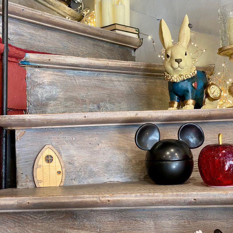 Porte magique en bois – Mini porte de fée ou de souris – Fabriquée en France