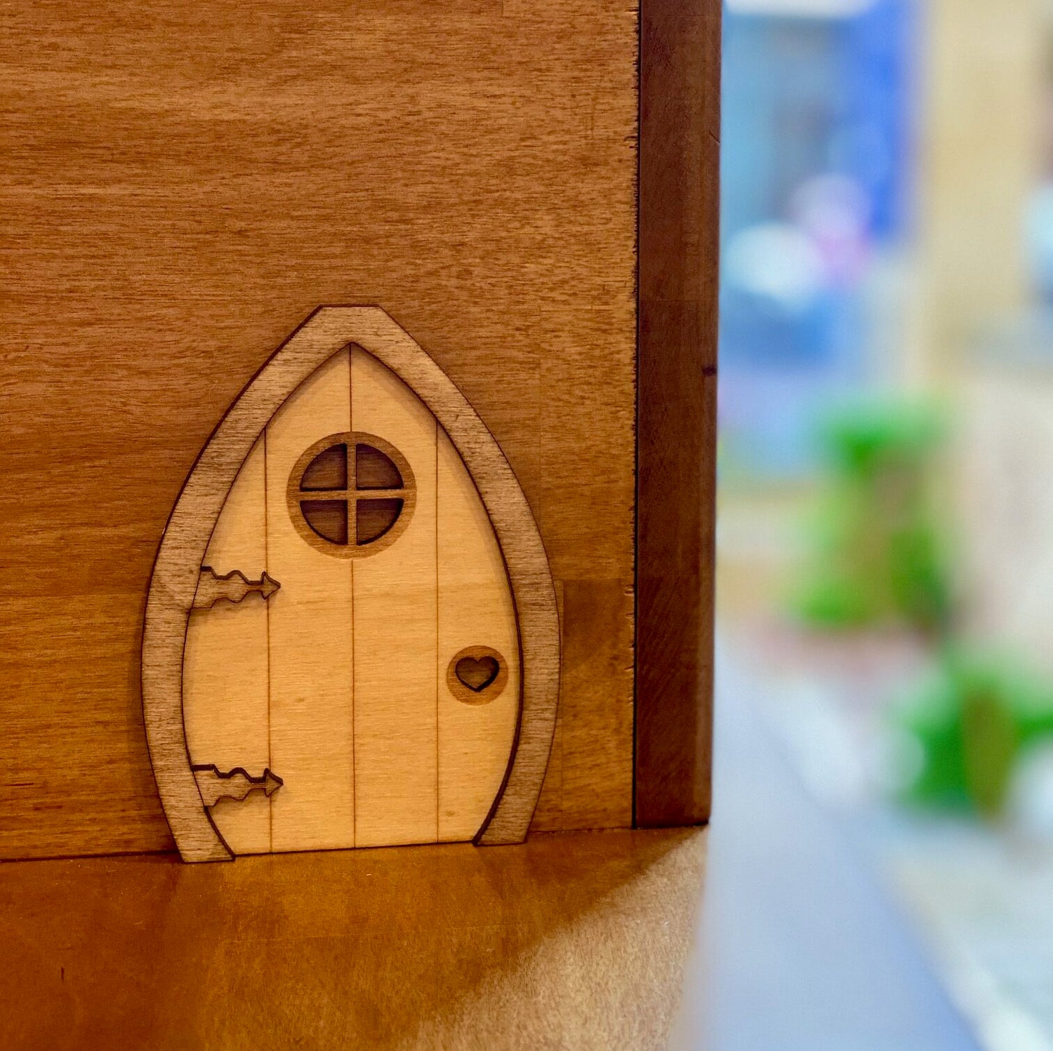 Porte magique en bois – Mini porte de fée ou de souris – Fabriquée en France
