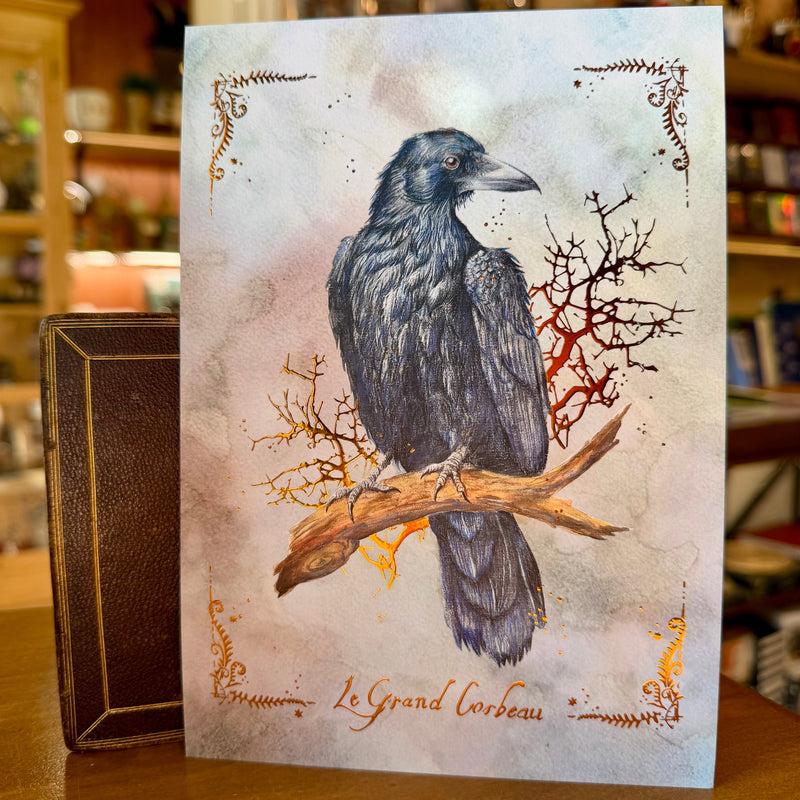 Illustration Le Grand Corbeau – Affiche mystique – L’Or.angerie