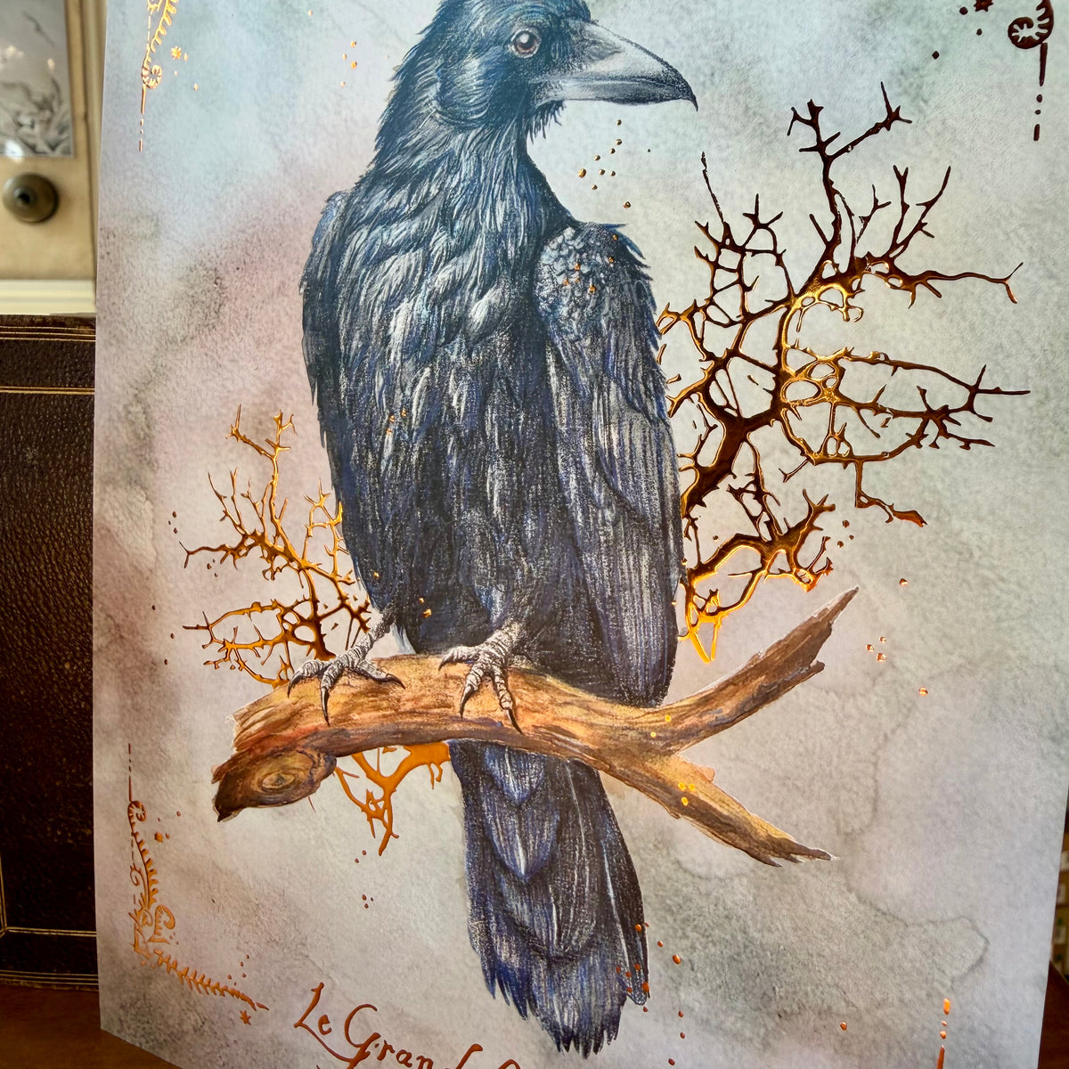 Illustration Le Grand Corbeau – Affiche mystique – L’Or.angerie
