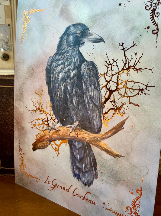 Illustration Le Grand Corbeau – Affiche mystique – L’Or.angerie